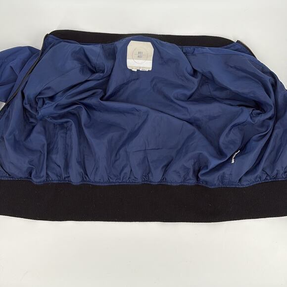Anthropologie Hei Hei Journey Women’s Royal Blue Zip Up Jacket Bomber Size M - Picture 12 of 15